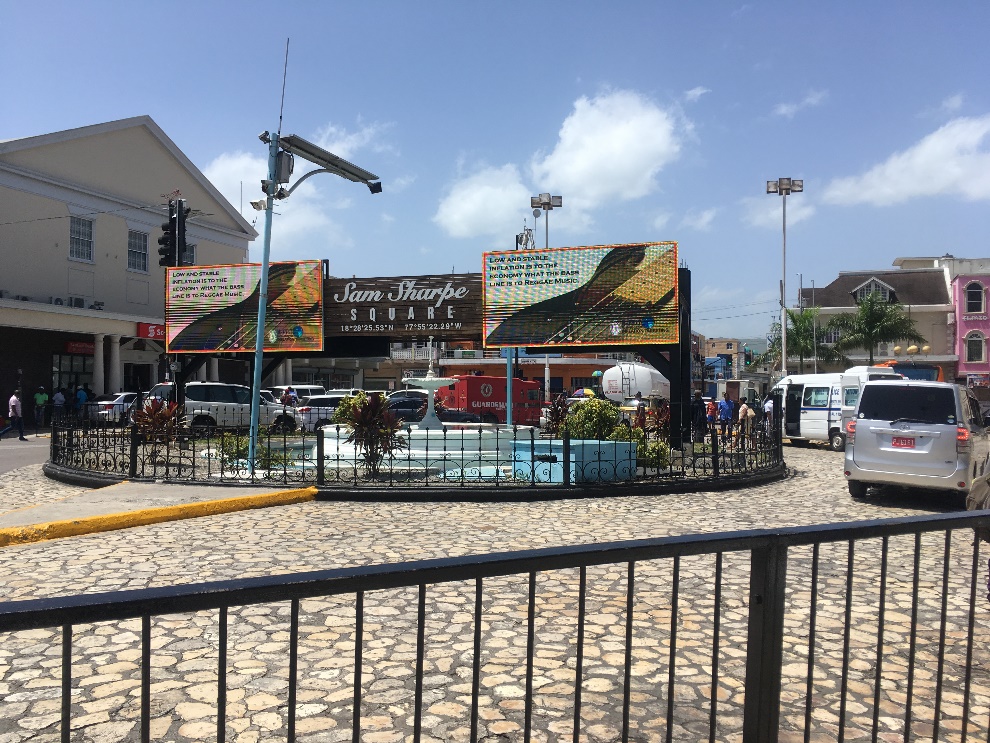 Historic Sam Sharpe Square In Montego Bay
